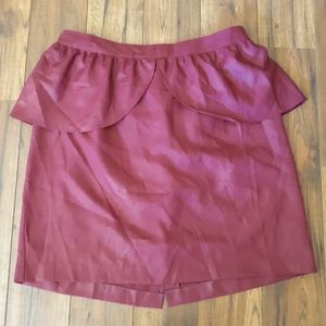 KSY by Xclusive Plum Peplum Women's Skirt Size 2X